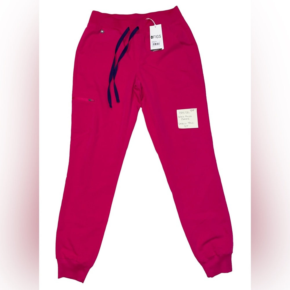 FIGS - Women’s ULTRA ROSE Small TALL Zamora 2.0 Jogger Scrub Pants.